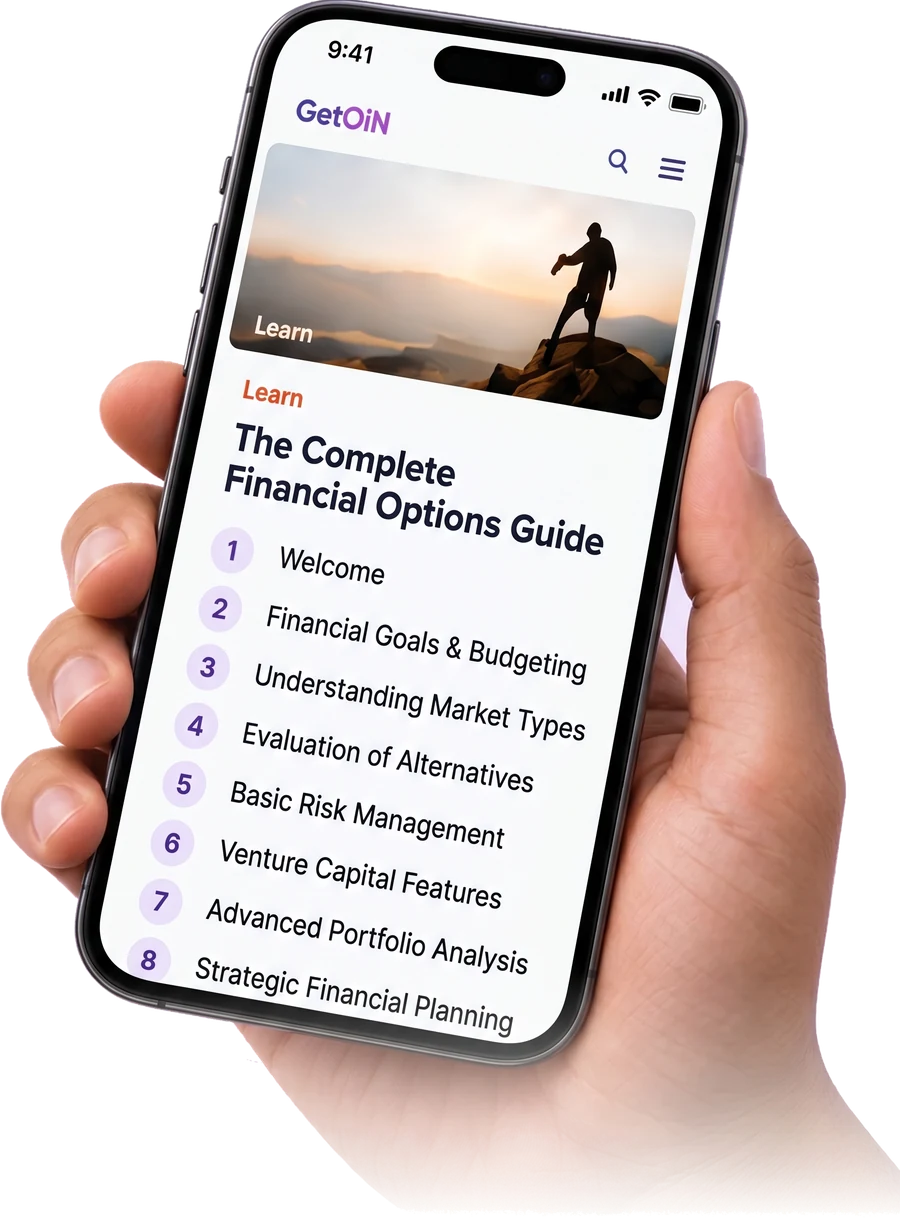 The Complete Financial Options Guide course screen